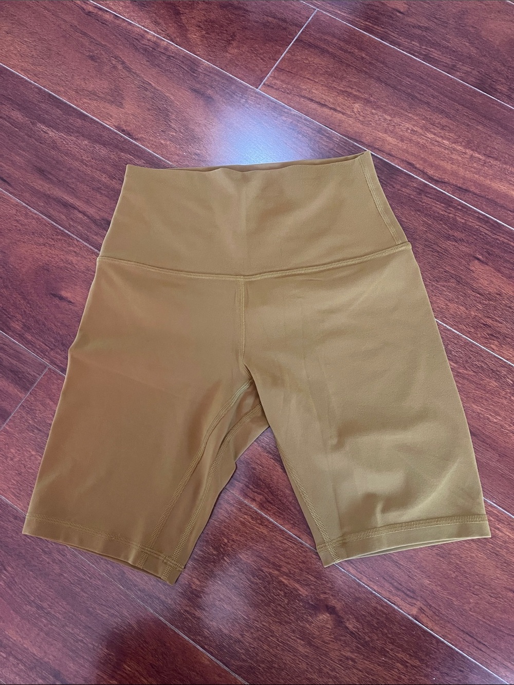 Lululemon align mustard Bike Shorts